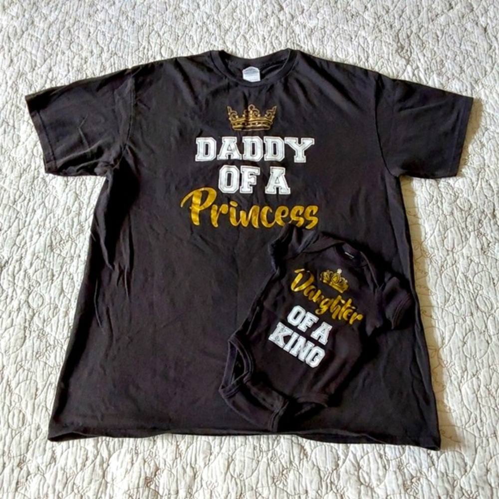 Daddy & me Shirt Set Size L & New Born